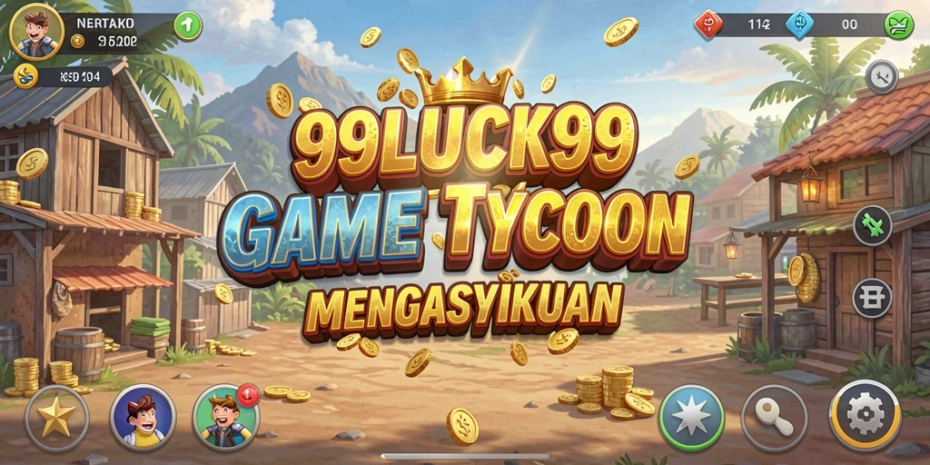 Tampilan gameplay 99LUCK99 dengan strategi bisnis yang mendebarkan.