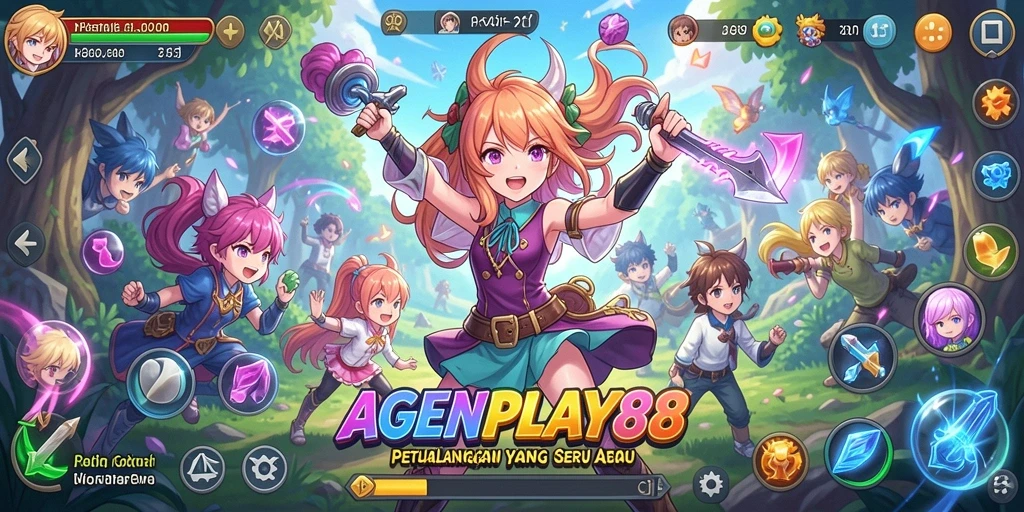 Tampilan gameplay AGENPLAY88 dengan karakter Anime yang menarik.