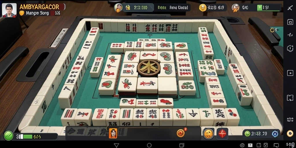 Screenshot gameplay menarik dari AMBYARGACOR, menampilkan tantangan Mahjong yang seru.