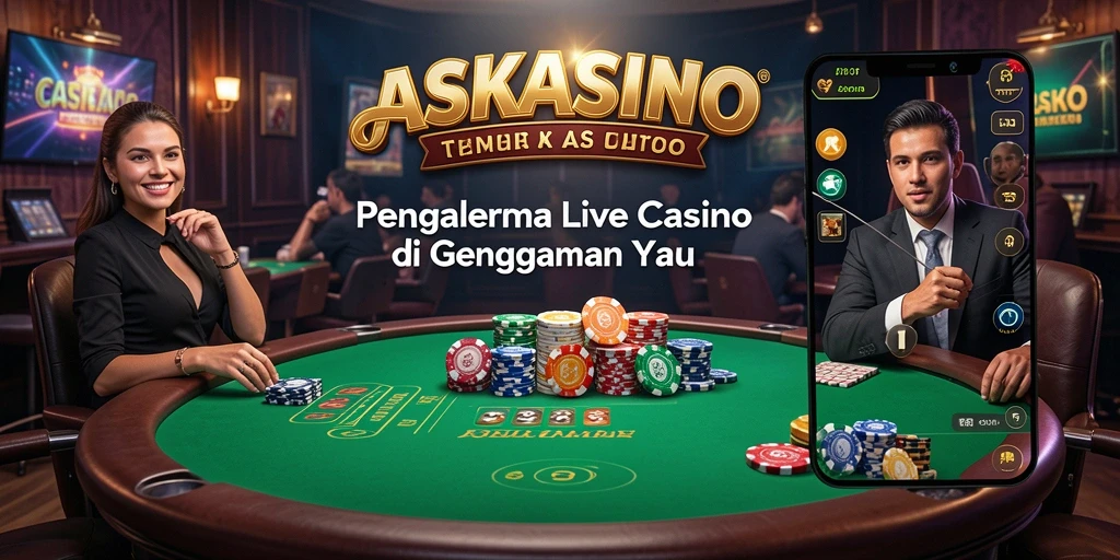 Tampilan gameplay Live Casino di ASKASINO yang mendebarkan.