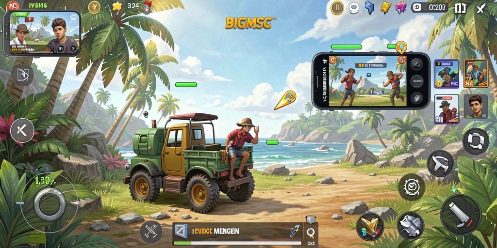 Skrinsut gameplay BIGMSG dengan simulasi yang mendalam dan grafis menawan.