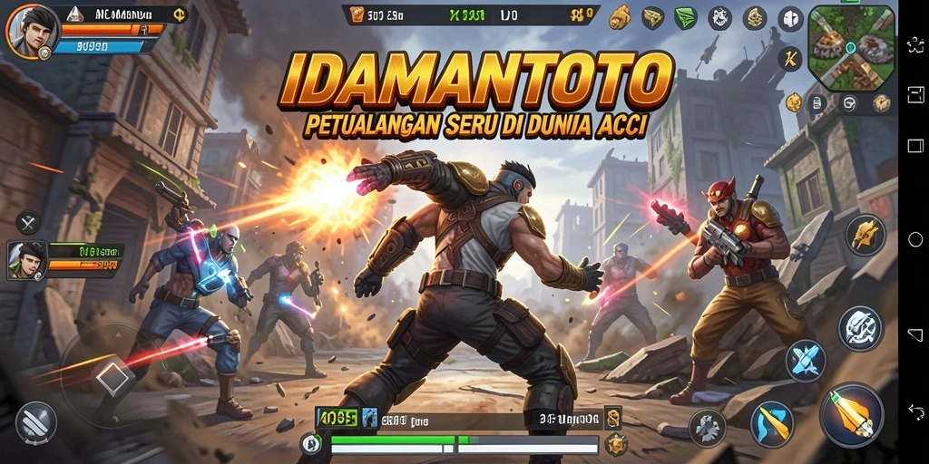Screenshot IDAMANTOTO yang menunjukkan aksi mendebarkan di dalam game.