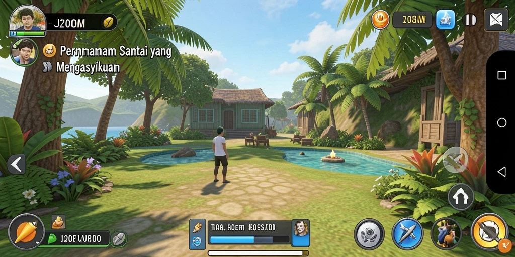 Tangkapan layar gameplay J200M yang seru dan menghibur.