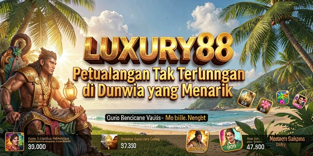 Screenshot gameplay LUXURY88 menampilkan aksi petualangan yang mendebarkan.