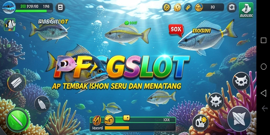 Tangkapan layar menampilkan aksi seru memainkan Tembak Ikan di PESGSLOT.