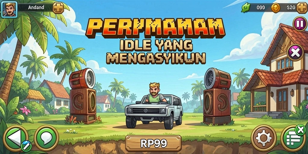 Tangkapan layar menunjukkan gameplay Idle yang mengasyikkan di RP99.