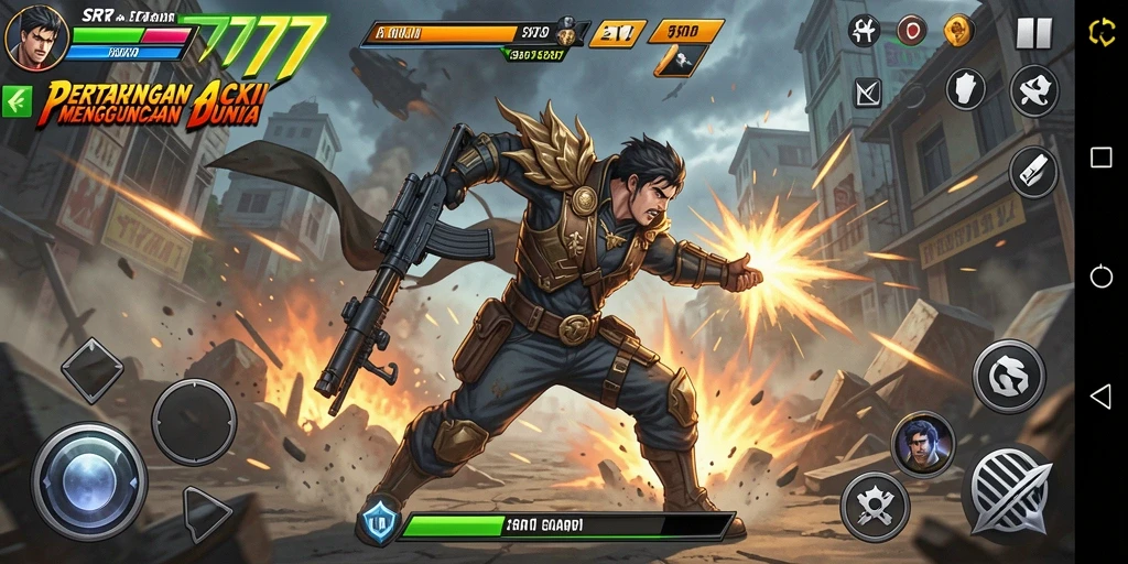 Gameplay SR777 yang penuh aksi dan menegangkan.
