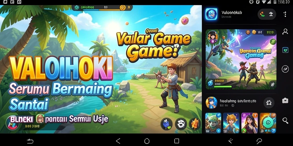Gameplay VALOHOKI yang seru dan mengasyikkan di setiap level.