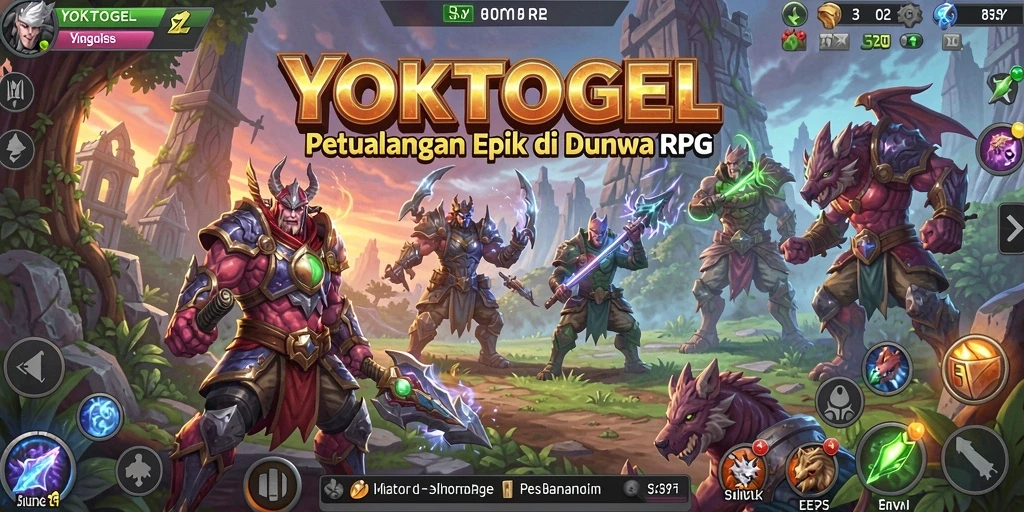 Tampilan gameplay seru YOKTOGEL dalam dunia RPG.